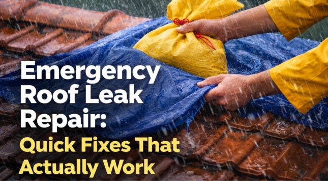 Stop Roof Leaks Fast with Smart Fixes