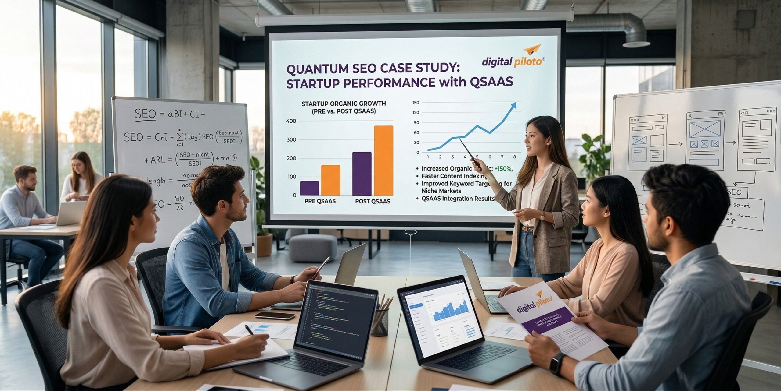 Quantum SEO Case Study: Startup Performance with QSAAS