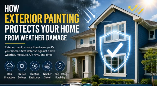 How Exterior Painting Protects Your Home from Weather Damage