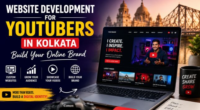 Website Development for YouTubers in Kolkata: Build Your Brand