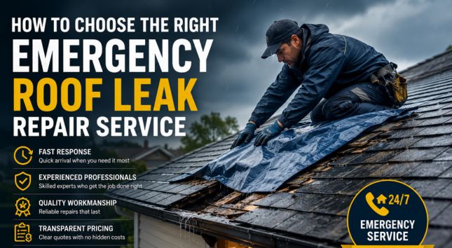 How to Choose the Right Emergency Roof Leak Repair Service