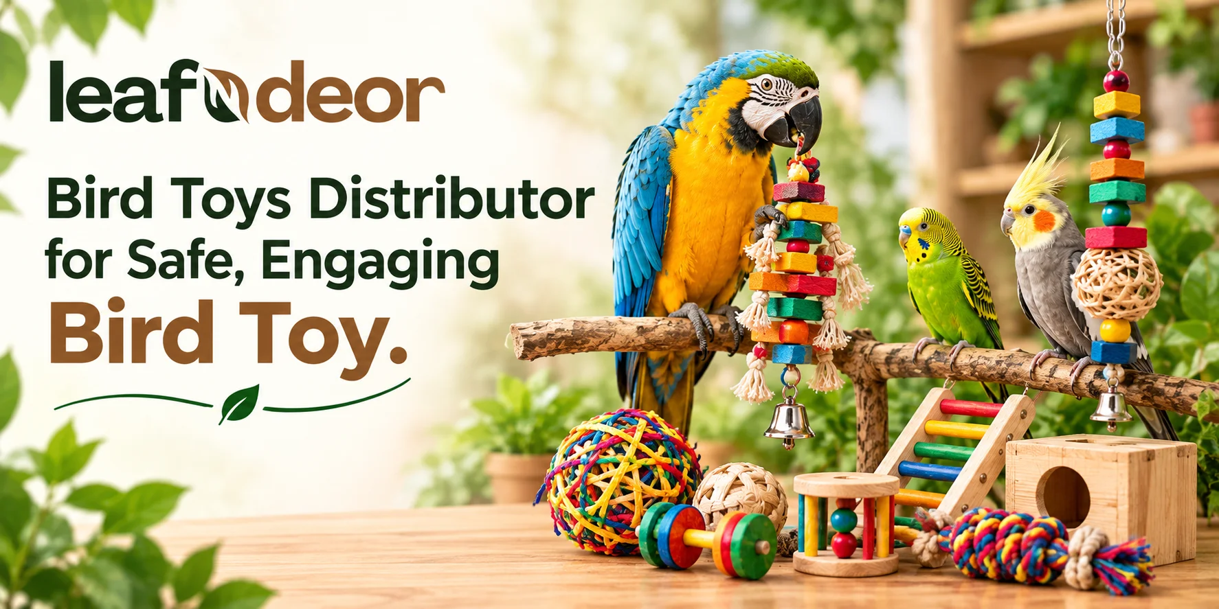 Bird Toys Distributor for Safe, Engaging Bird Toys